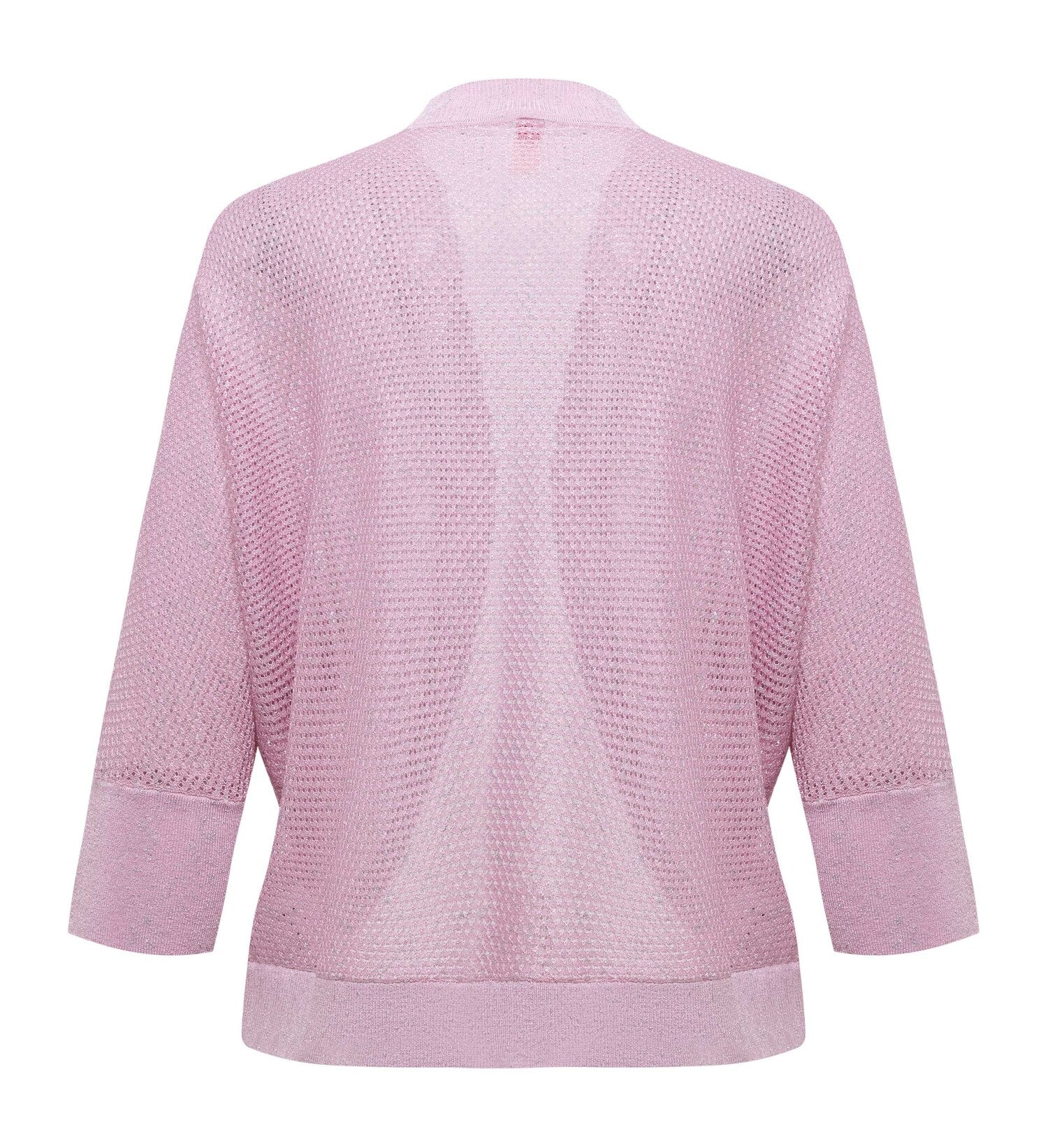 Knit Cardigan with Silk Blend | Pink