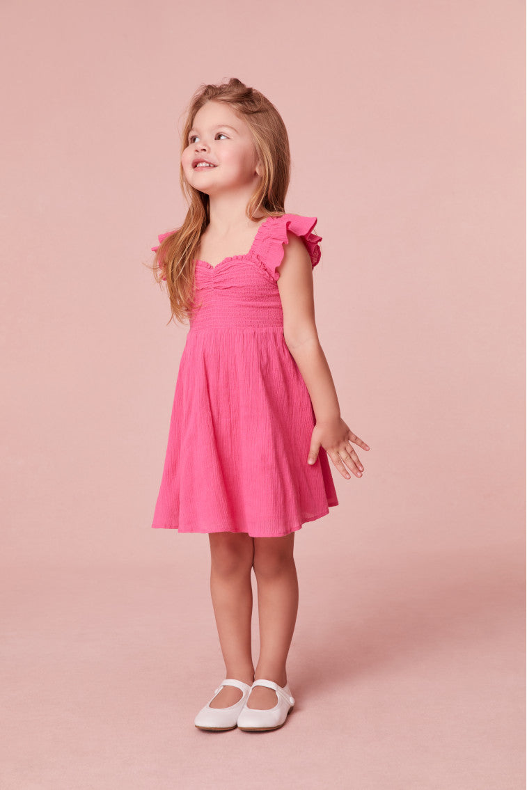 Girls | Mefford Cotton Dress | Strawberry Moon