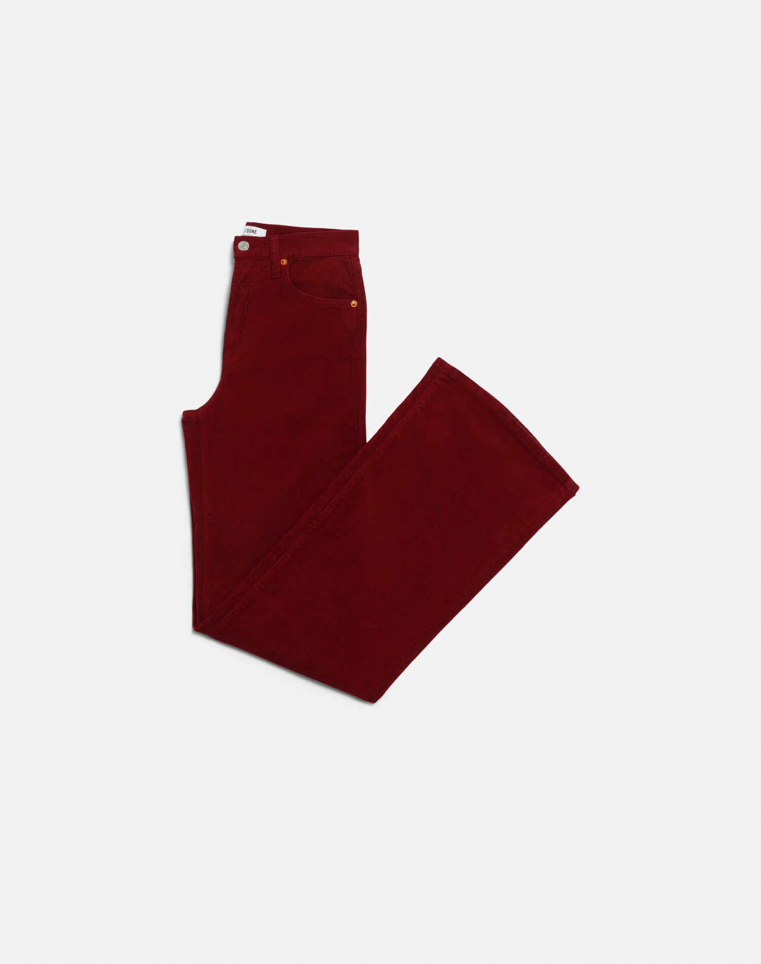 Womens | High Rise Wide Leg | Beet Cord