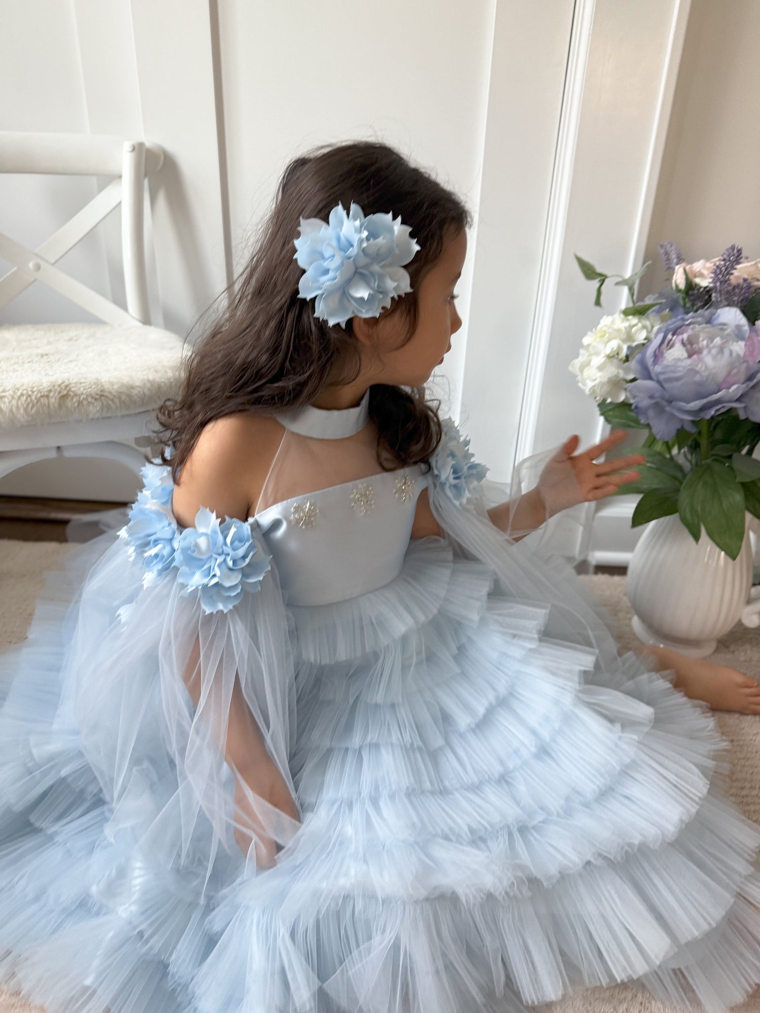 Alaska Baby Blue Tulle Dress | Blue