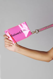 Pouch with Keychain - Corps à Corps | Black