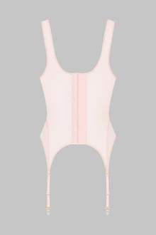 Corset top with Suspenders - L'Amoureuse | Pink