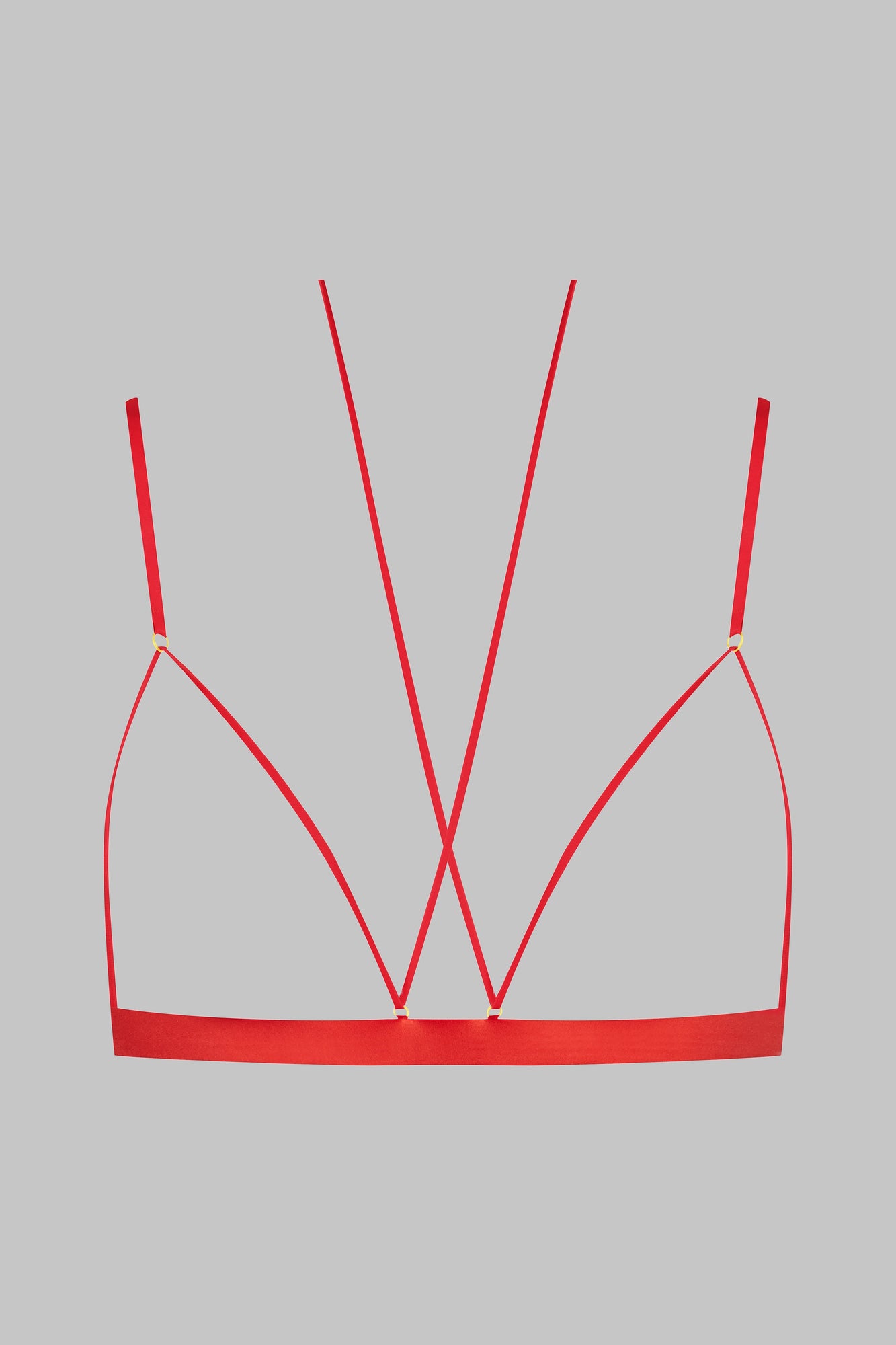 Open triangle bra - French Kiss | Red