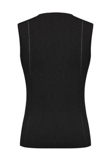Sleeveless Knit Top | Black