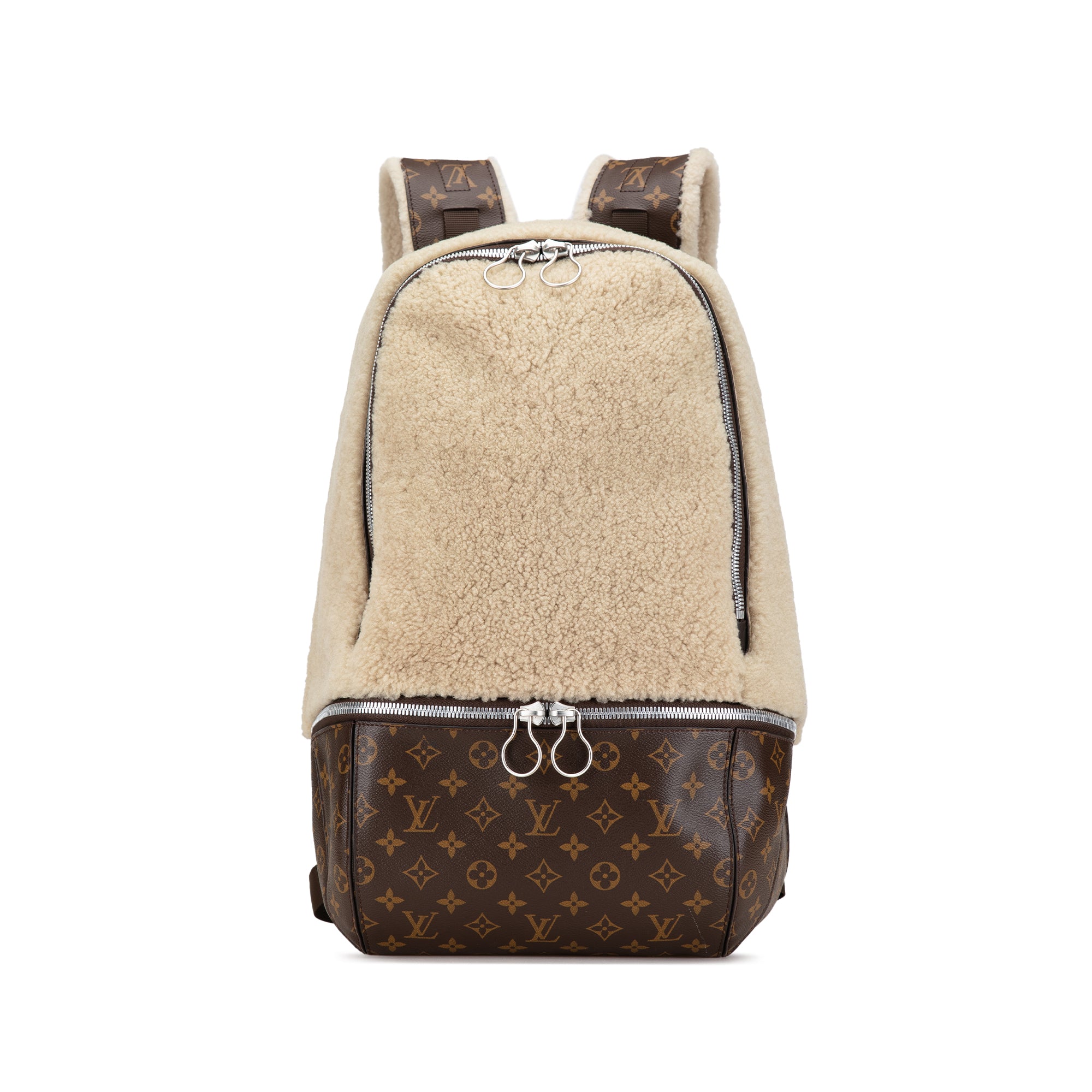 Louis Vuitton | Pre-Owned Marc Newson Monogram Shearling Backpack | Brown