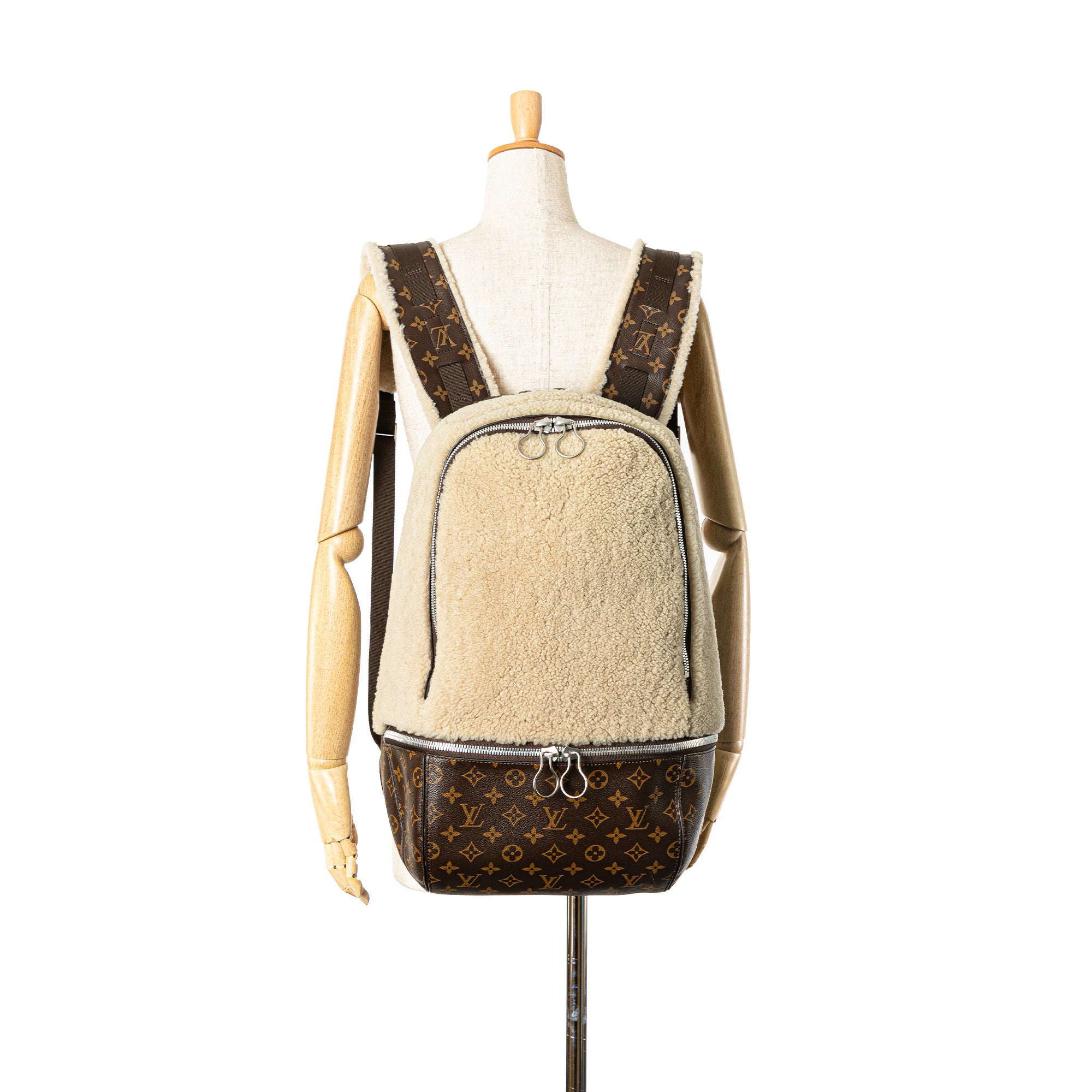 Louis Vuitton | Pre-Owned Marc Newson Monogram Shearling Backpack | Brown