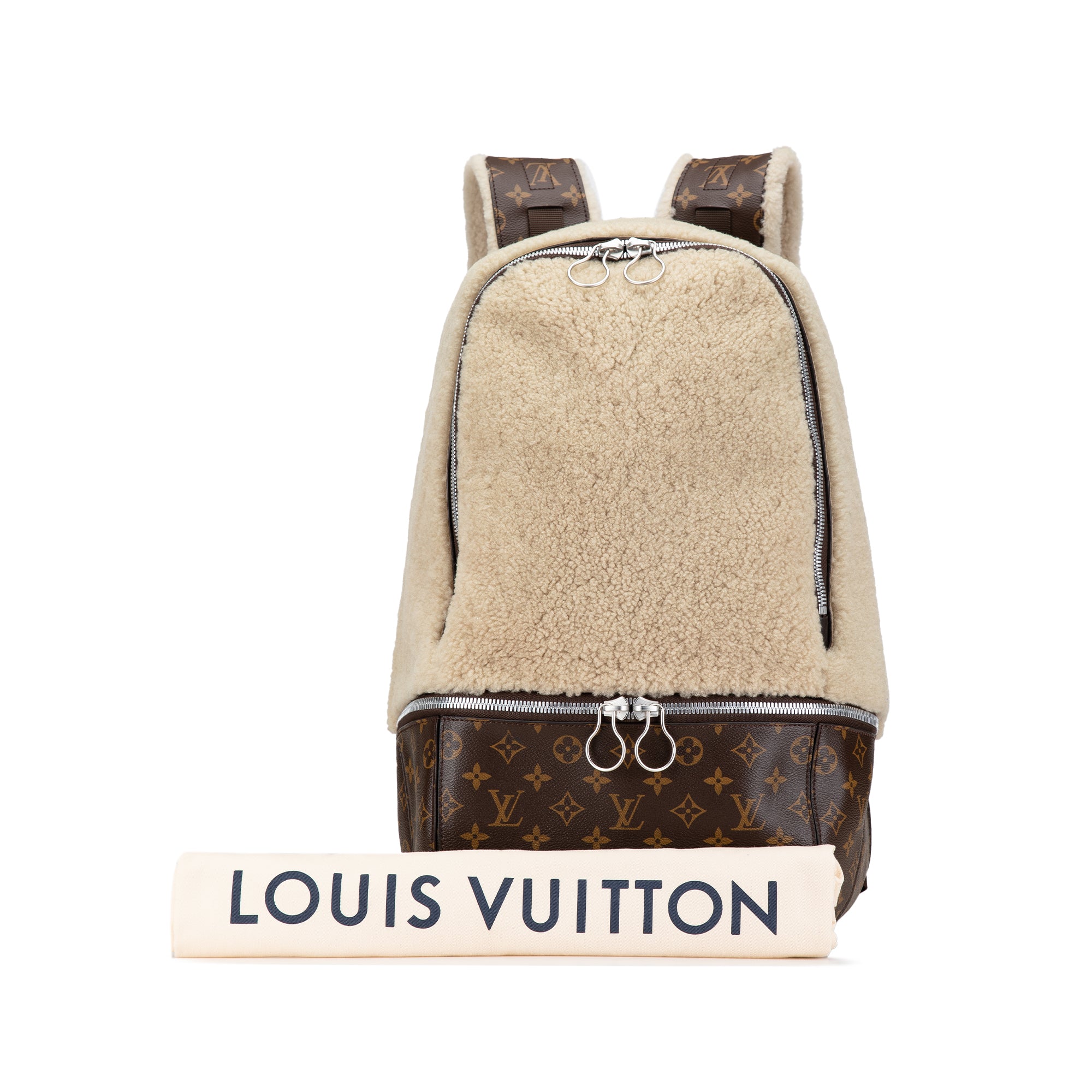 Louis Vuitton | Pre-Owned Marc Newson Monogram Shearling Backpack | Brown