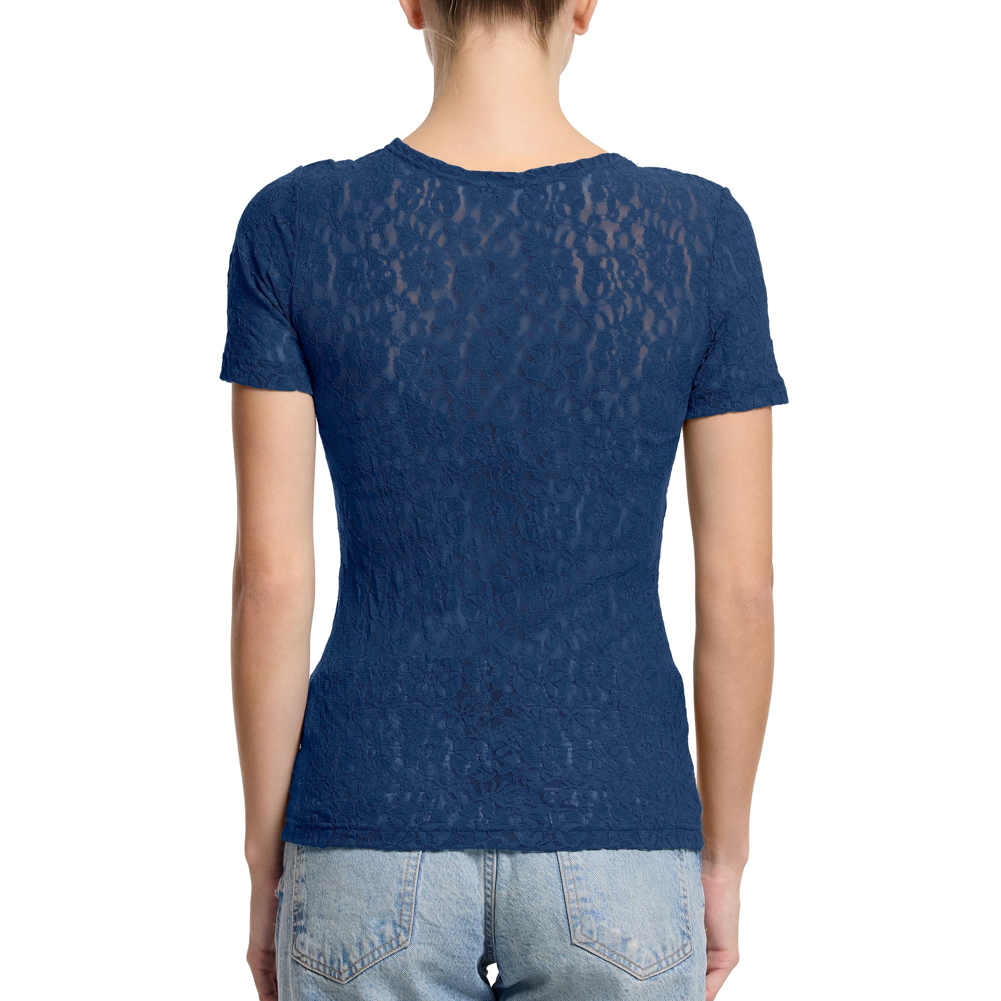 Flora Short Sleeve Top | Night Owl (Blue)