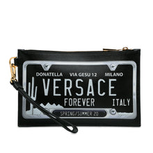 Versace | Pre-Owned License Plate Clutch | Black