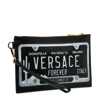 Versace | Pre-Owned License Plate Clutch | Black