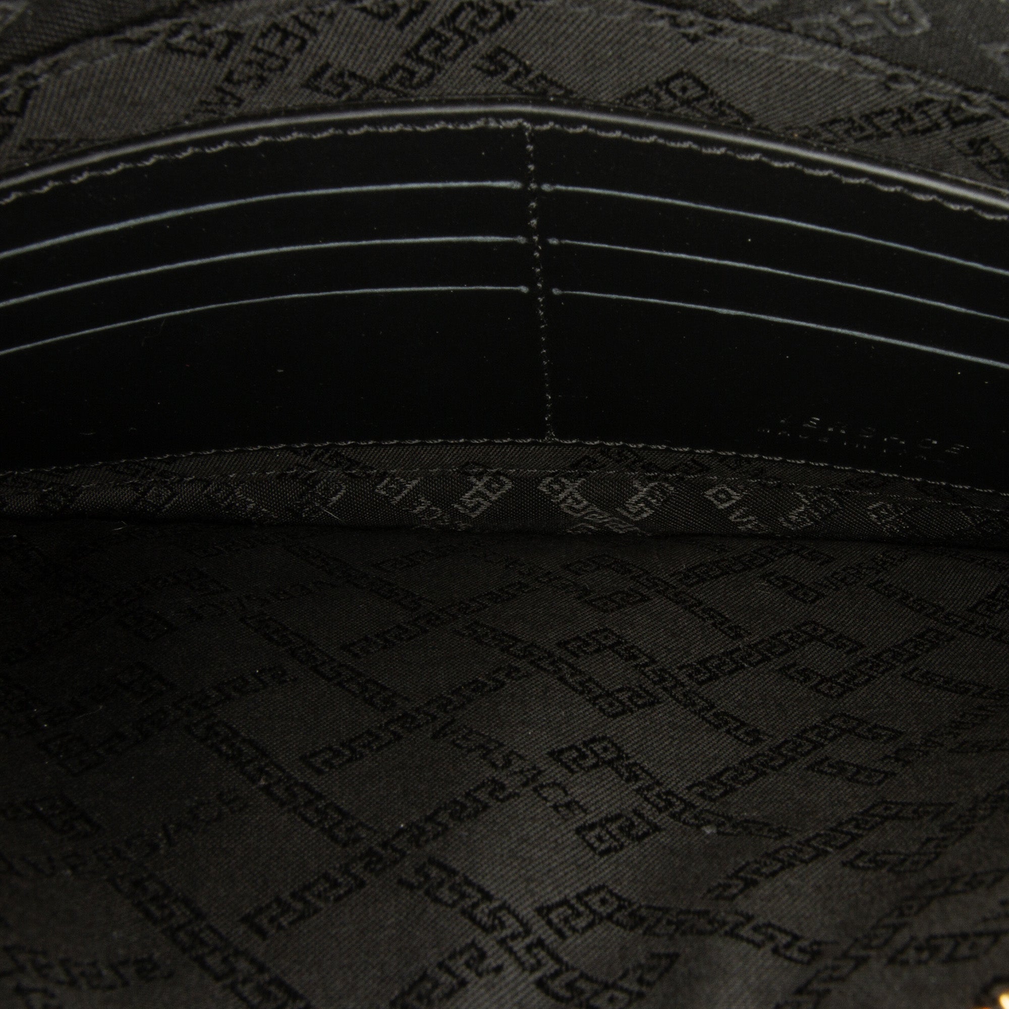 Versace | Pre-Owned License Plate Clutch | Black