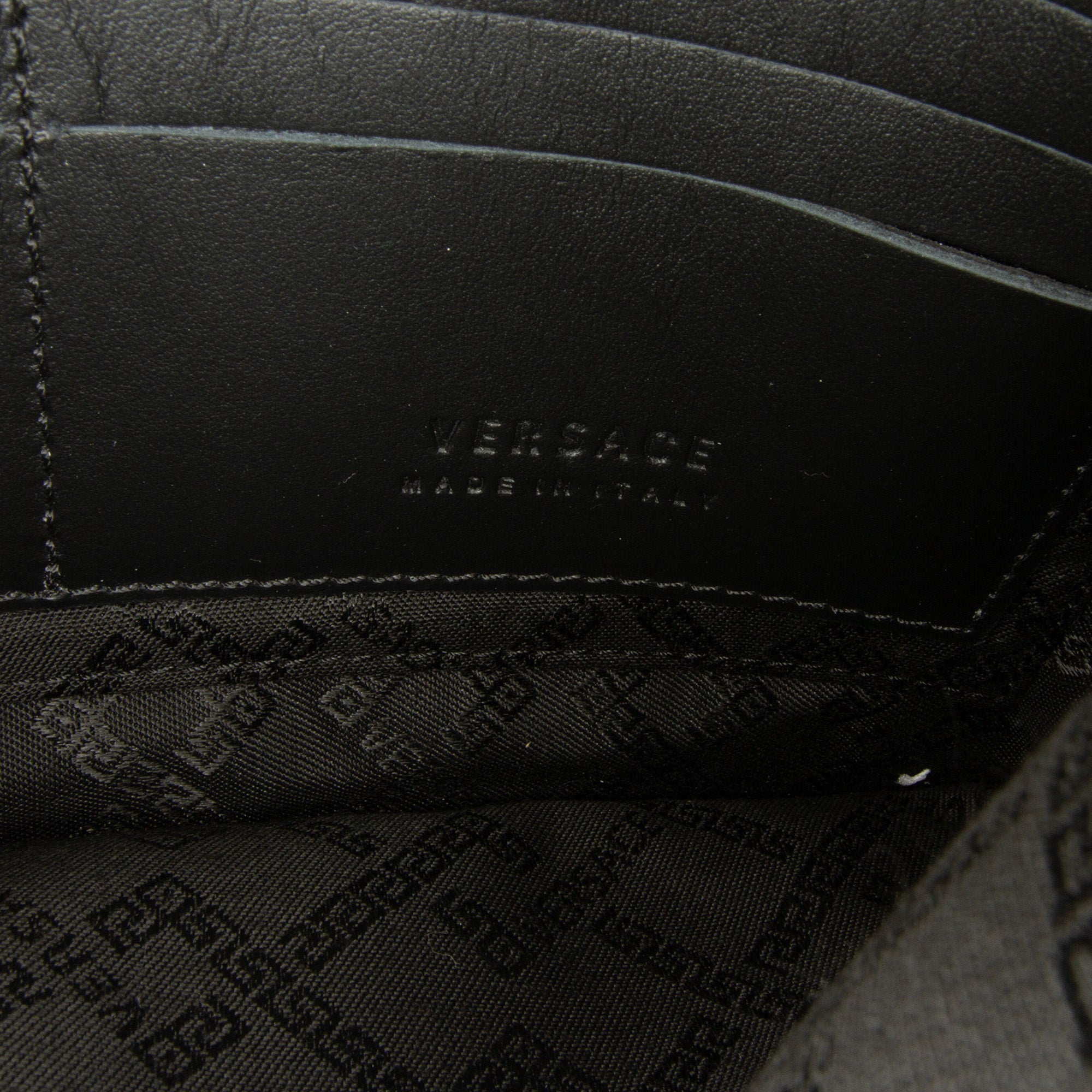 Versace | Pre-Owned License Plate Clutch | Black