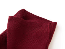 Turtleneck Knit Top | Wine Red