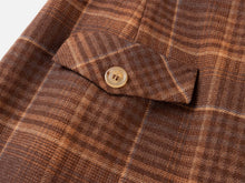 Fine Yak Cashmere Wool Blend Plaid Pants | Brown