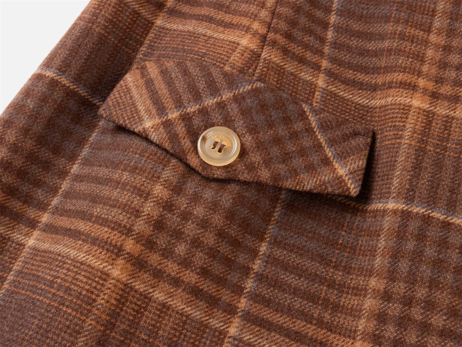 Fine Yak Cashmere Wool Blend Plaid Pants | Brown