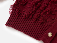 Knit Sweater | Wine Red