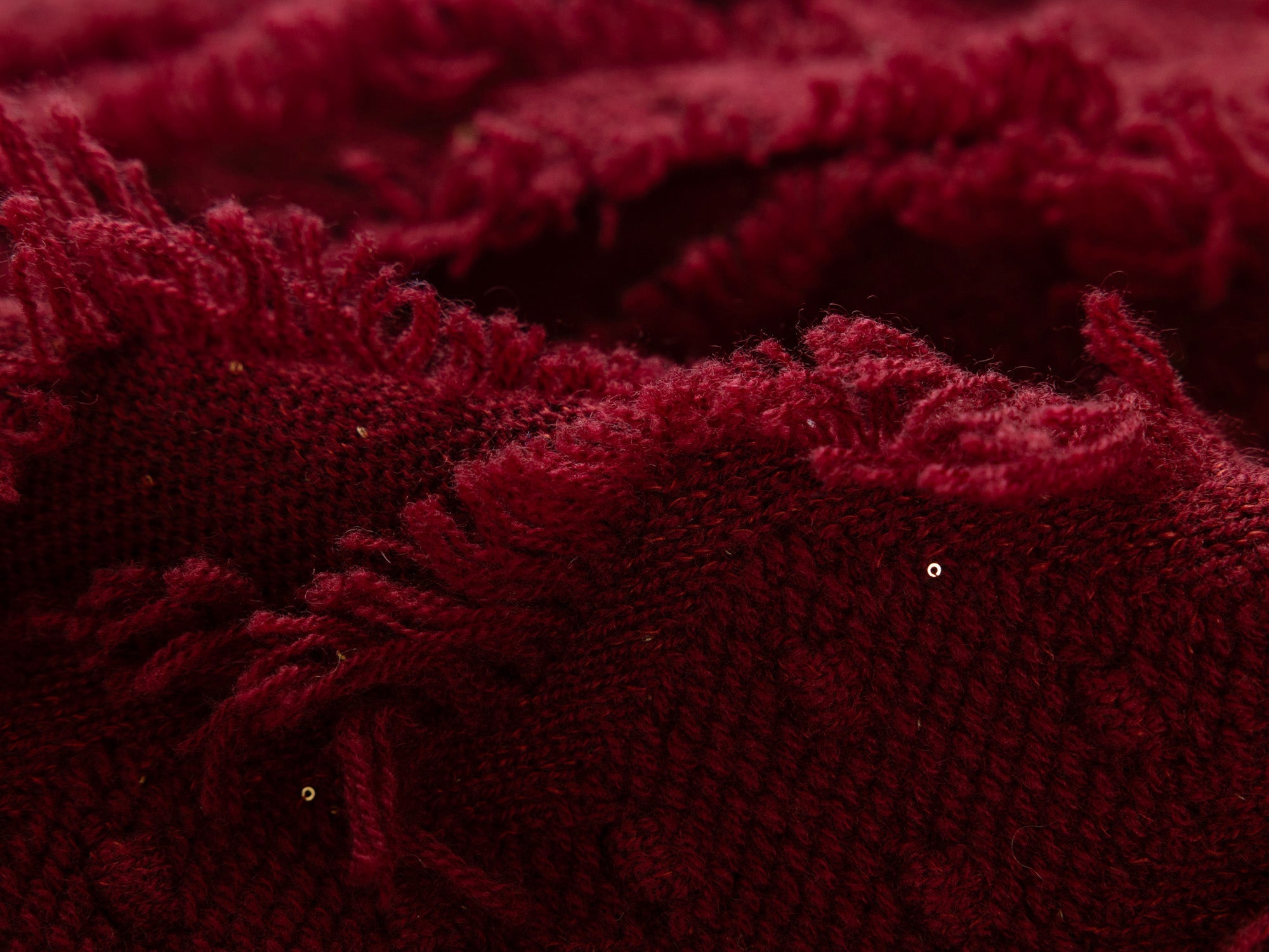 Knit Sweater | Wine Red