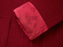 Double-Faced Wool Coat | Red