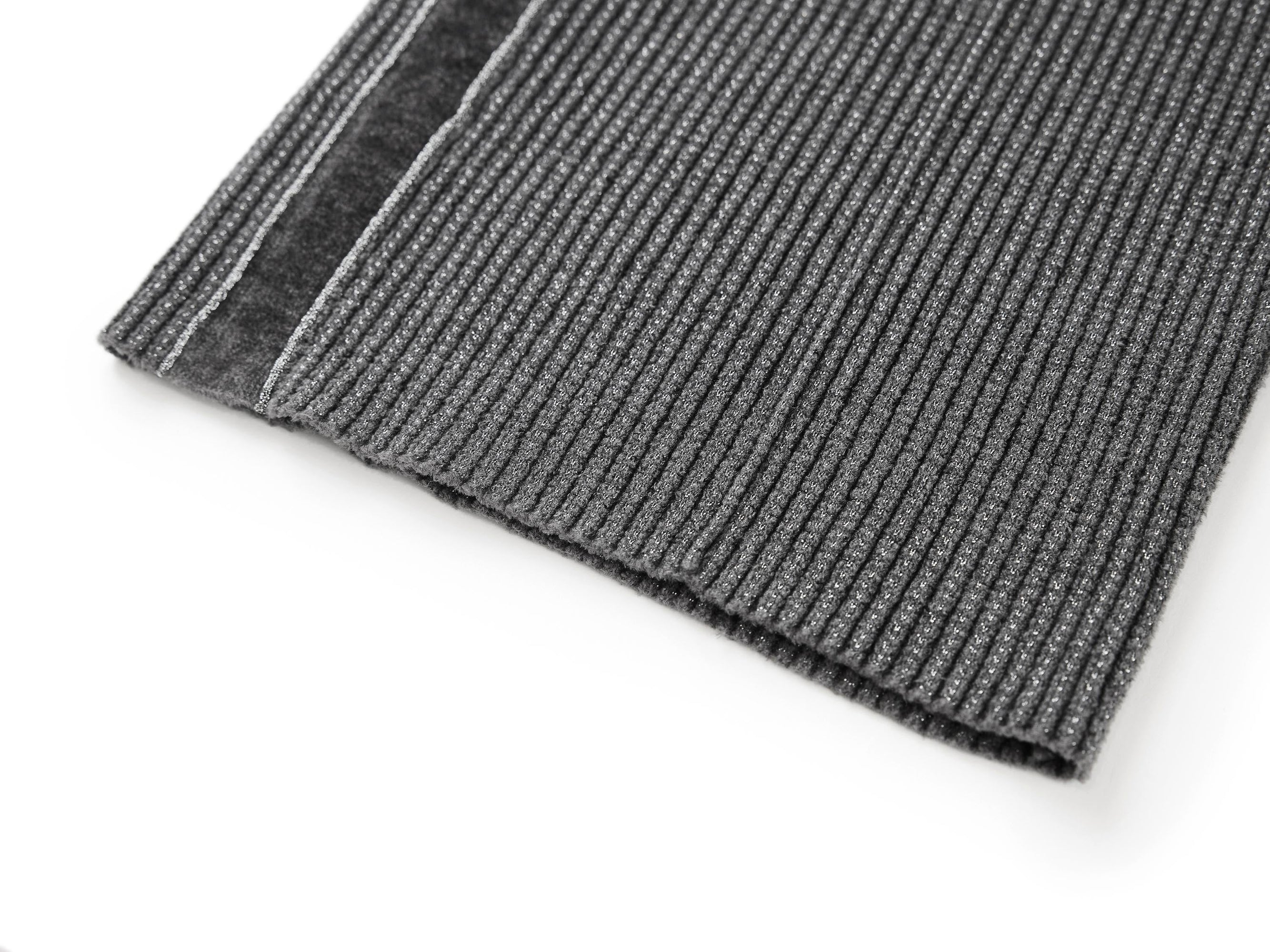 Ribbed Knit Pants | Grey