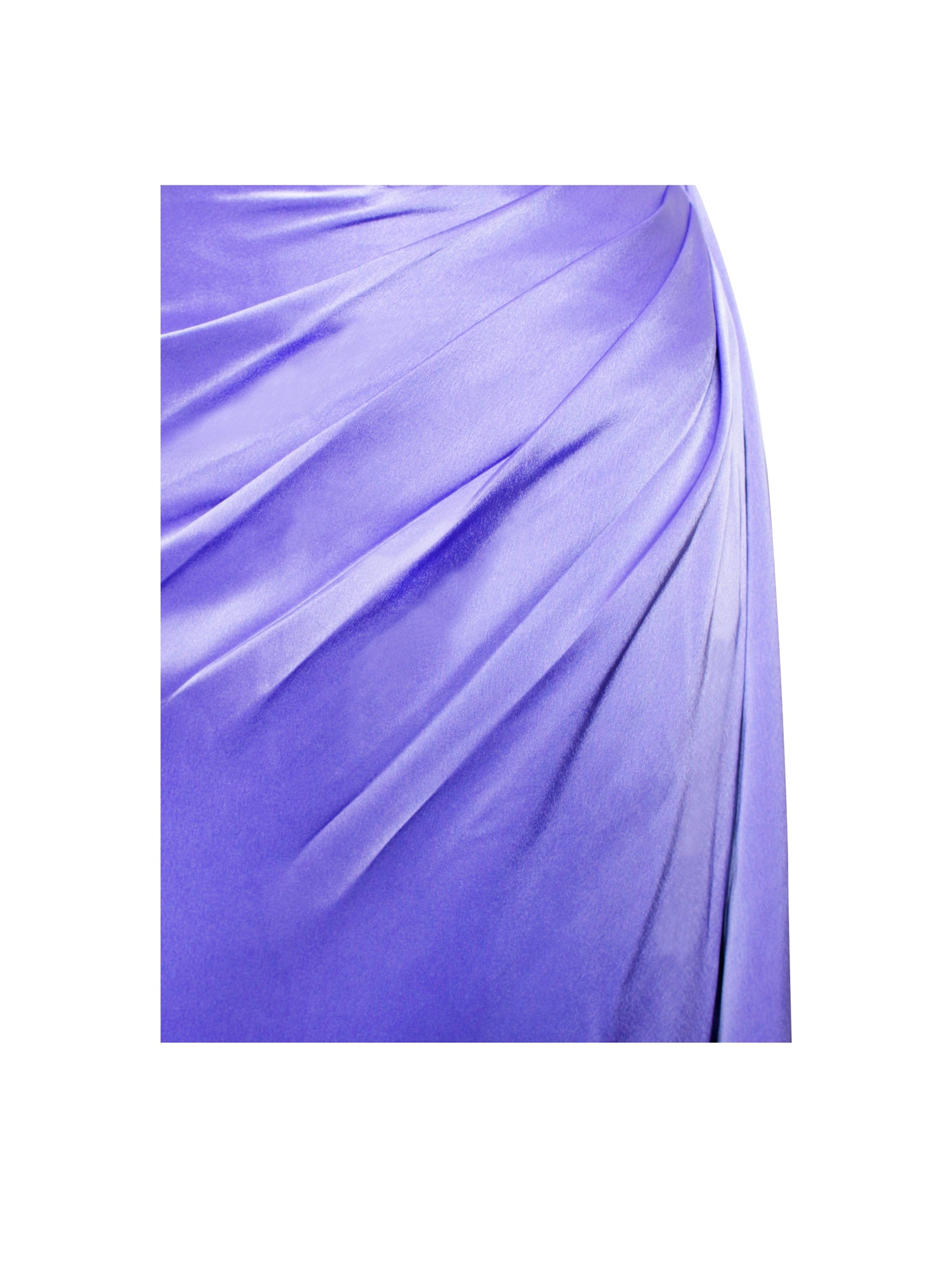 Prisa Very High Slit Satin Corset Gown | Periwinkle