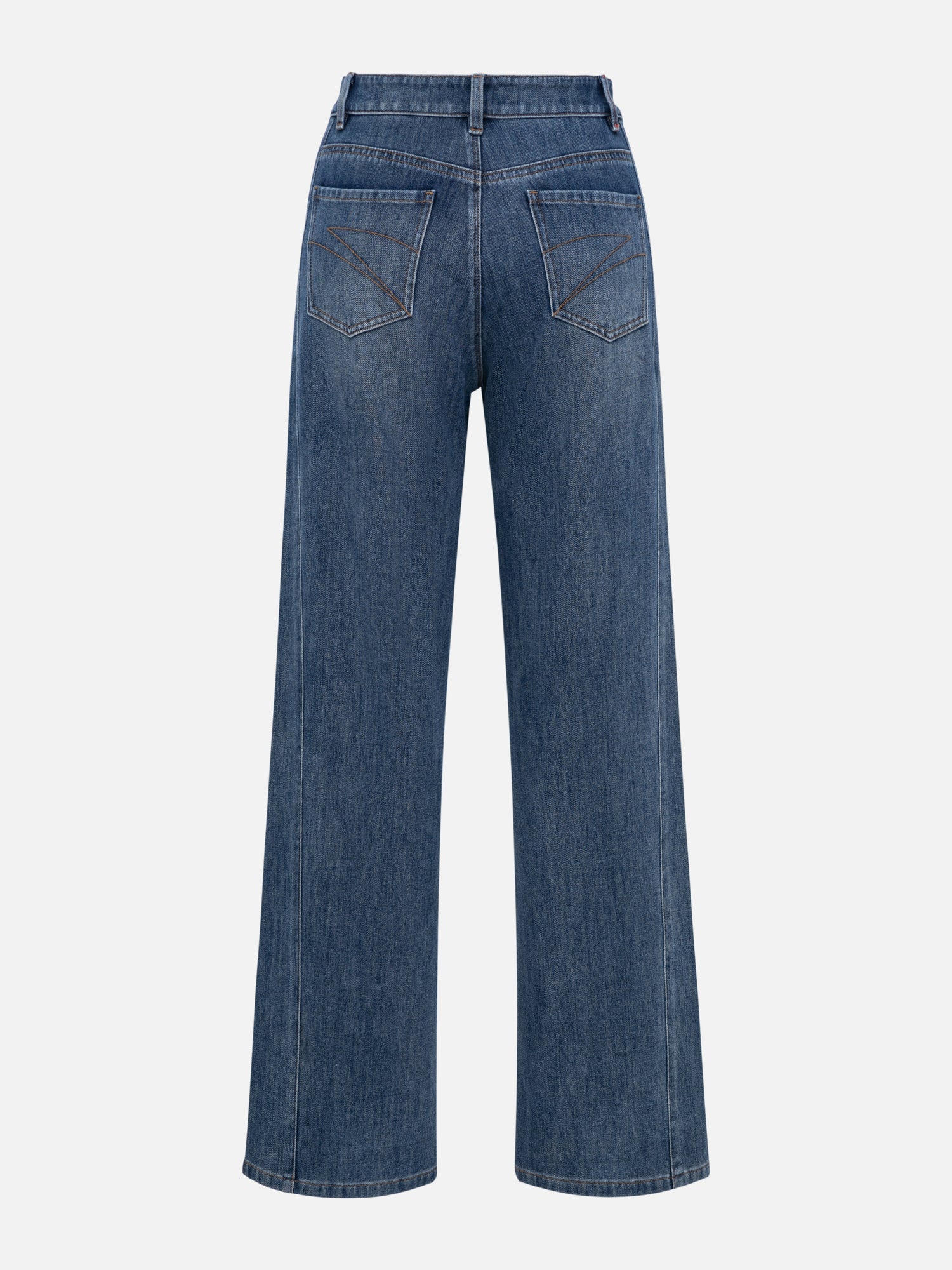 Straight Wide-Leg Jeans | Blue