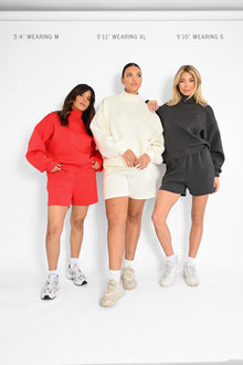 Maya Knit Neoprene Pullover | Charcoal