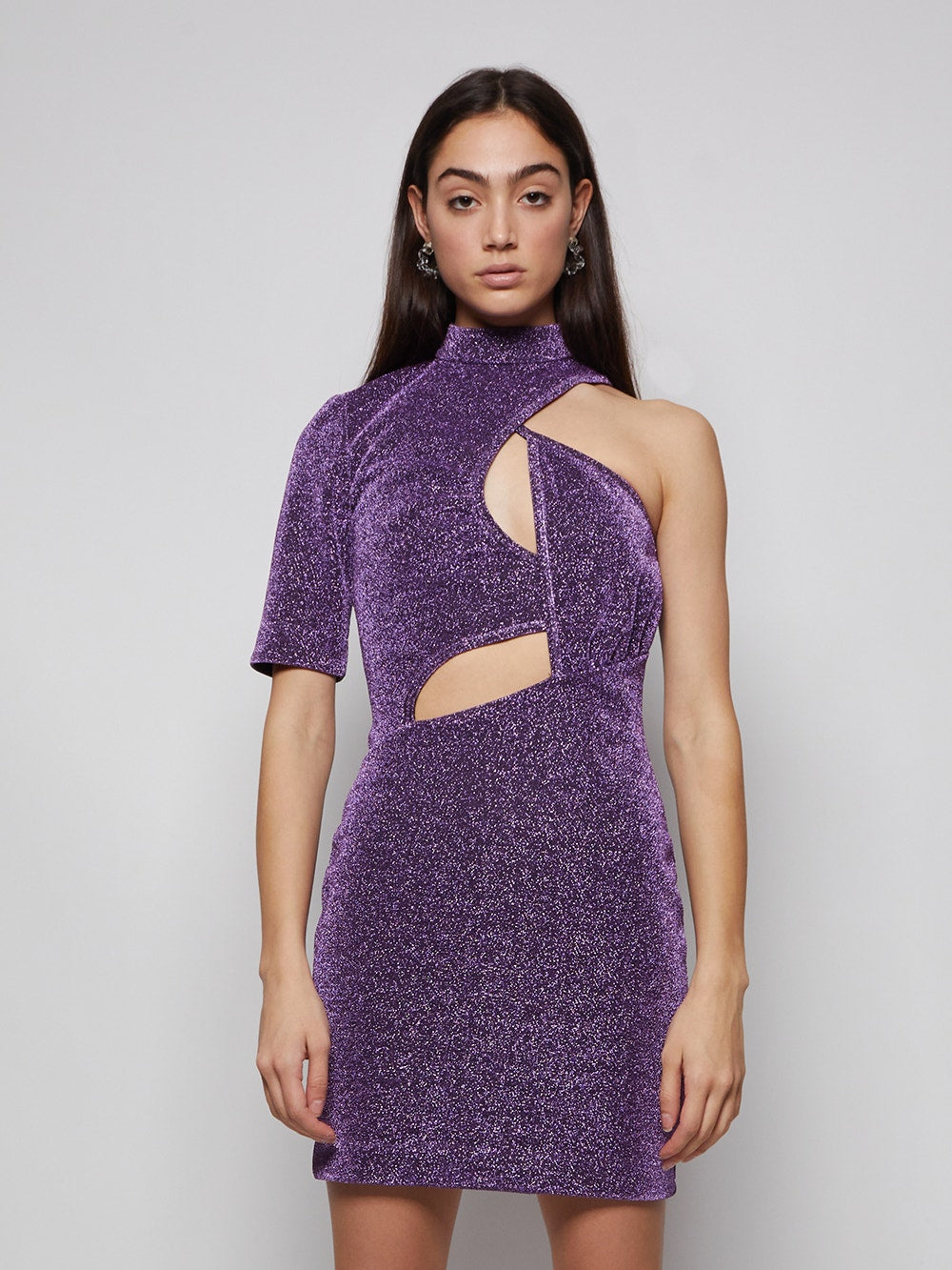 Stella McCartney | Malissa Cut-out Mini Dress | Grape