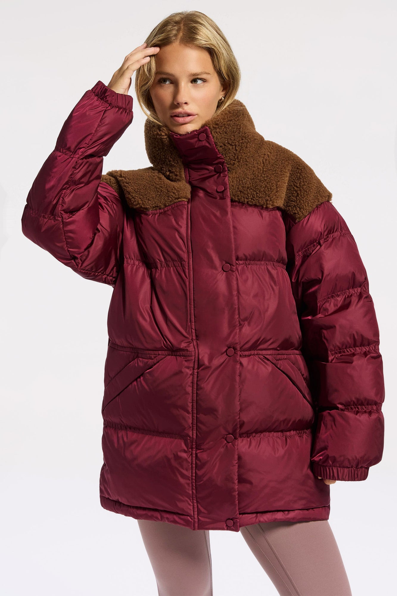 Stand Studio | Lori Jacket | Burgundy/Brown