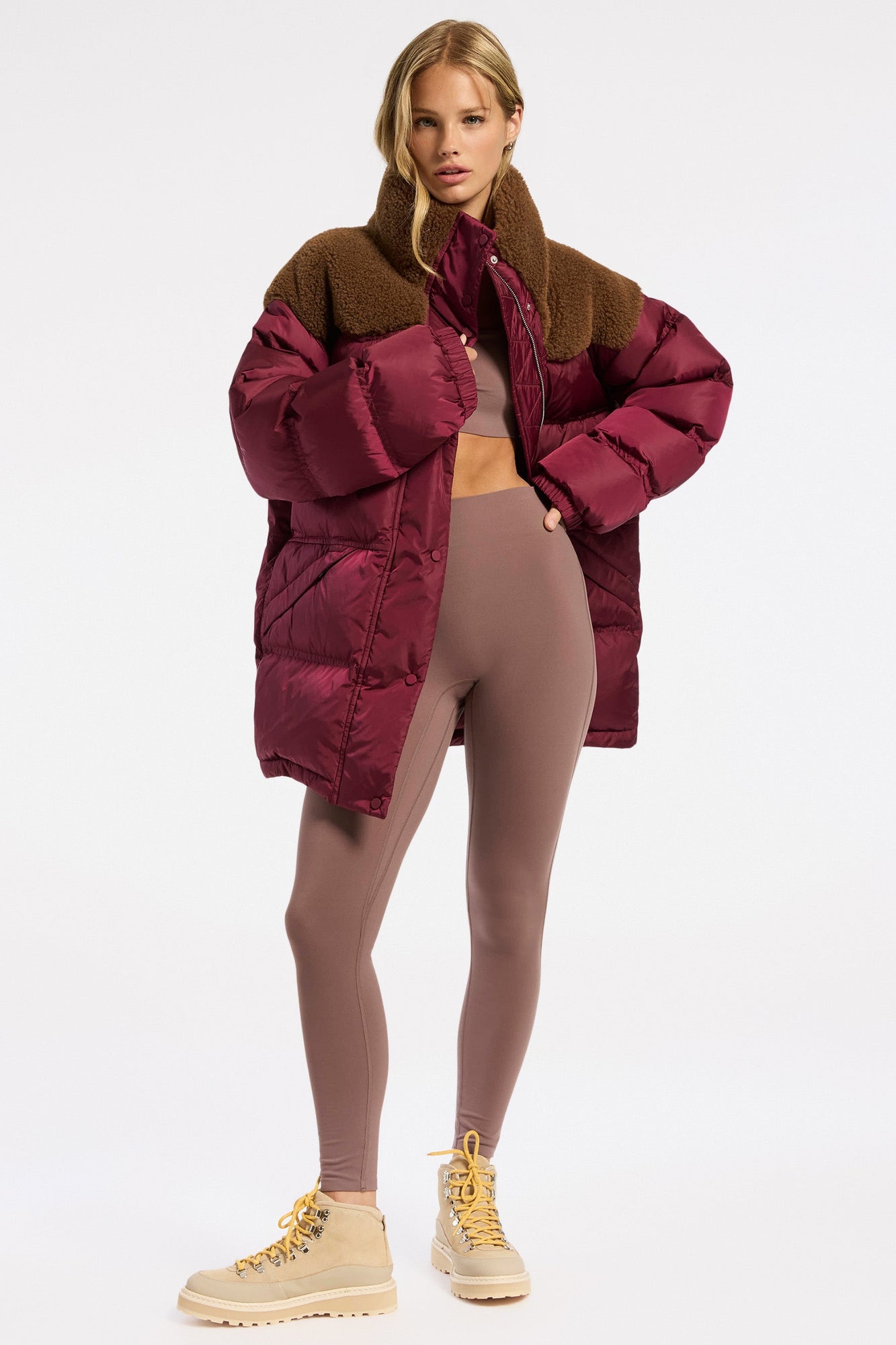Stand Studio | Lori Jacket | Burgundy/Brown