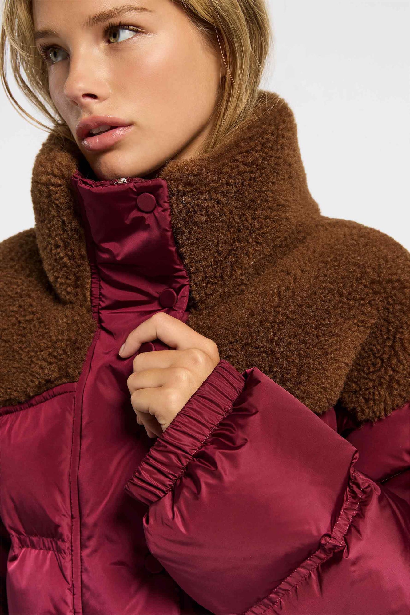 Stand Studio | Lori Jacket | Burgundy/Brown