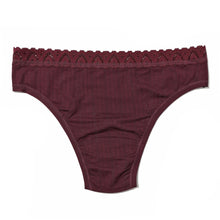 Low Rise Thong | Dried Cherry