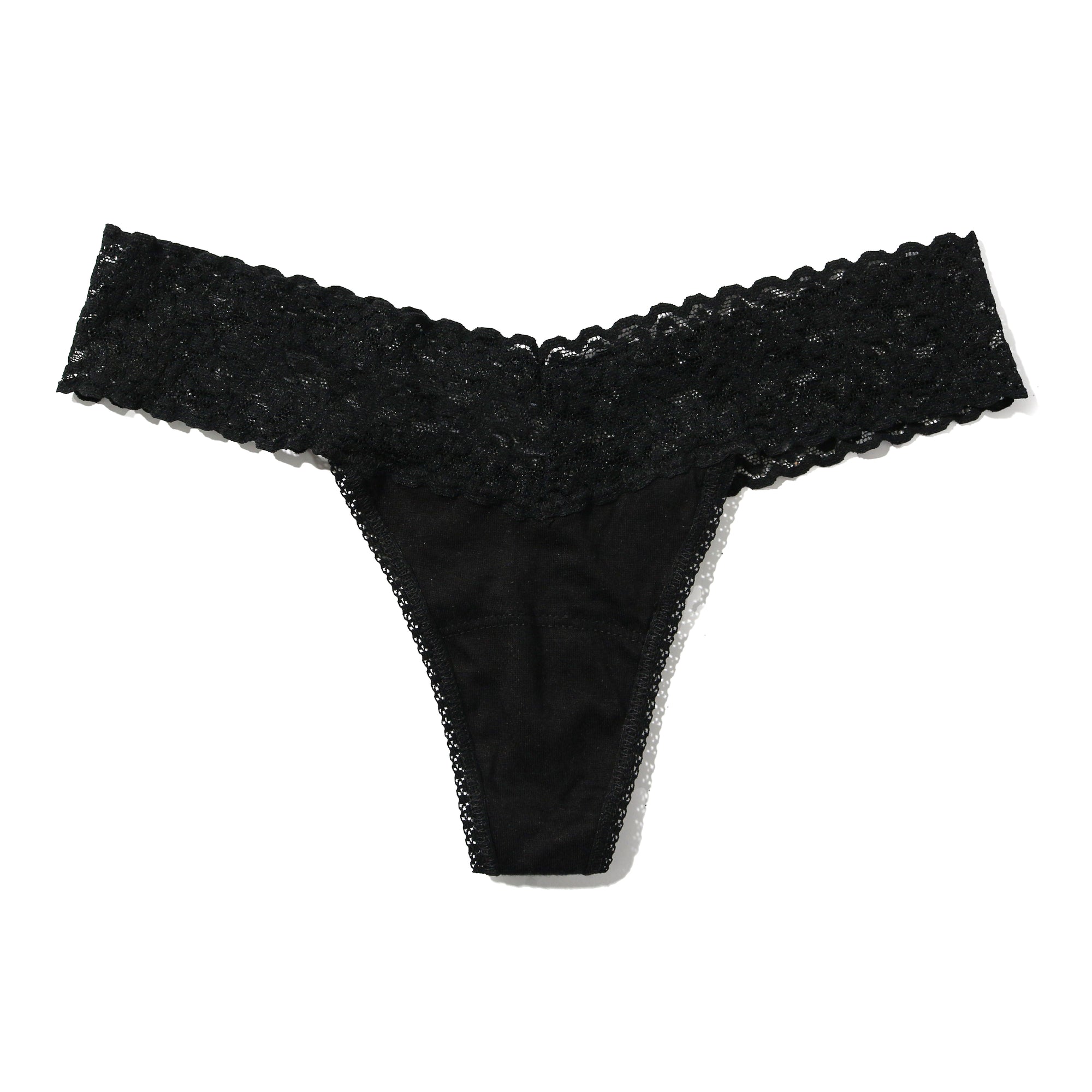 Modal Mid Rise Thong | Black