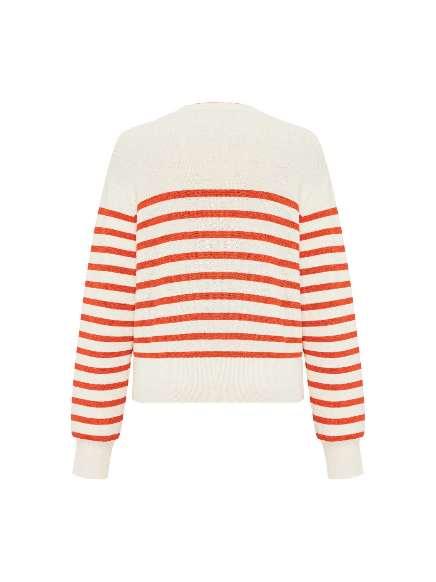 Vintage Striped Knit Sweater | Orange
