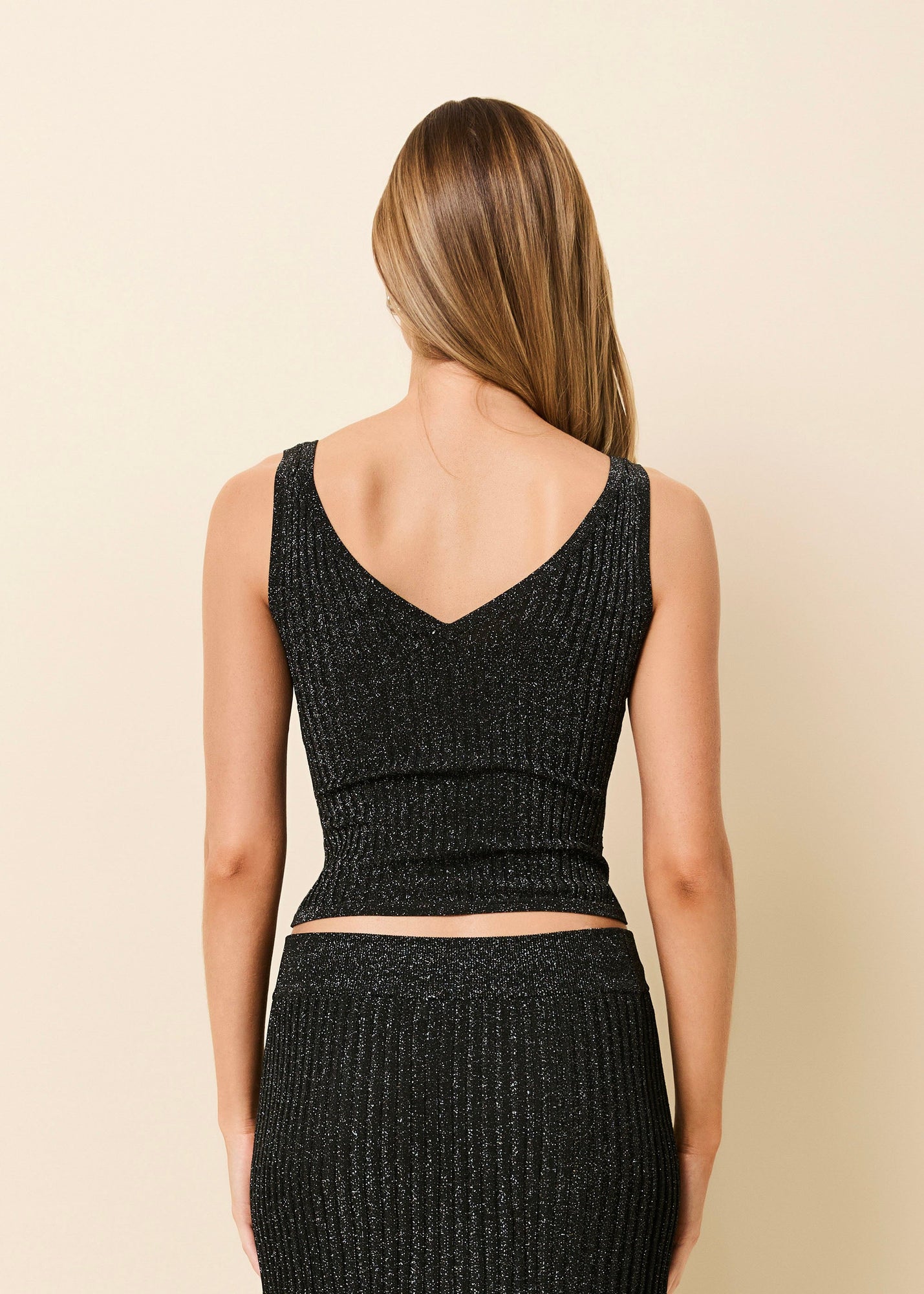 Tabitha Top Noir - Solid & Striped