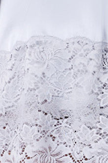 Silk Lace Robe | Silver