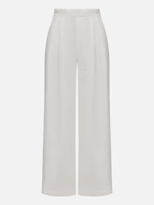 Heavyweight Linen Wide-Leg Pants | White