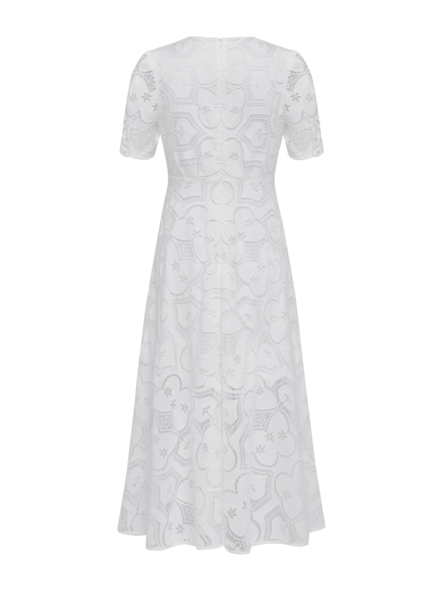 V-Neck Dress | White