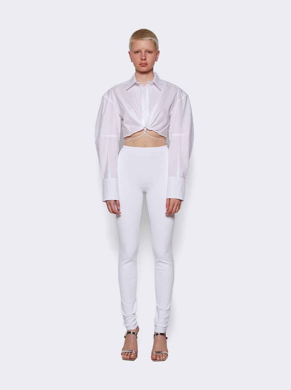 Women | Ferragamo | Compact Stretch Legging | Optic White