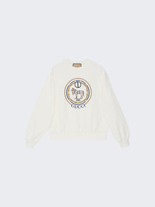 Men | Gucci | Cotton Jersey Sweatshirt With Embroidery | White