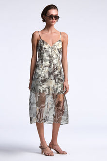 Lorelie Dress | Abstract Garden Print