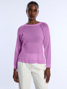 Pointelle Knit Sweater | Freesia