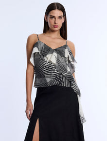 Printed Flounce Cami | Jasmine Abstract Wings