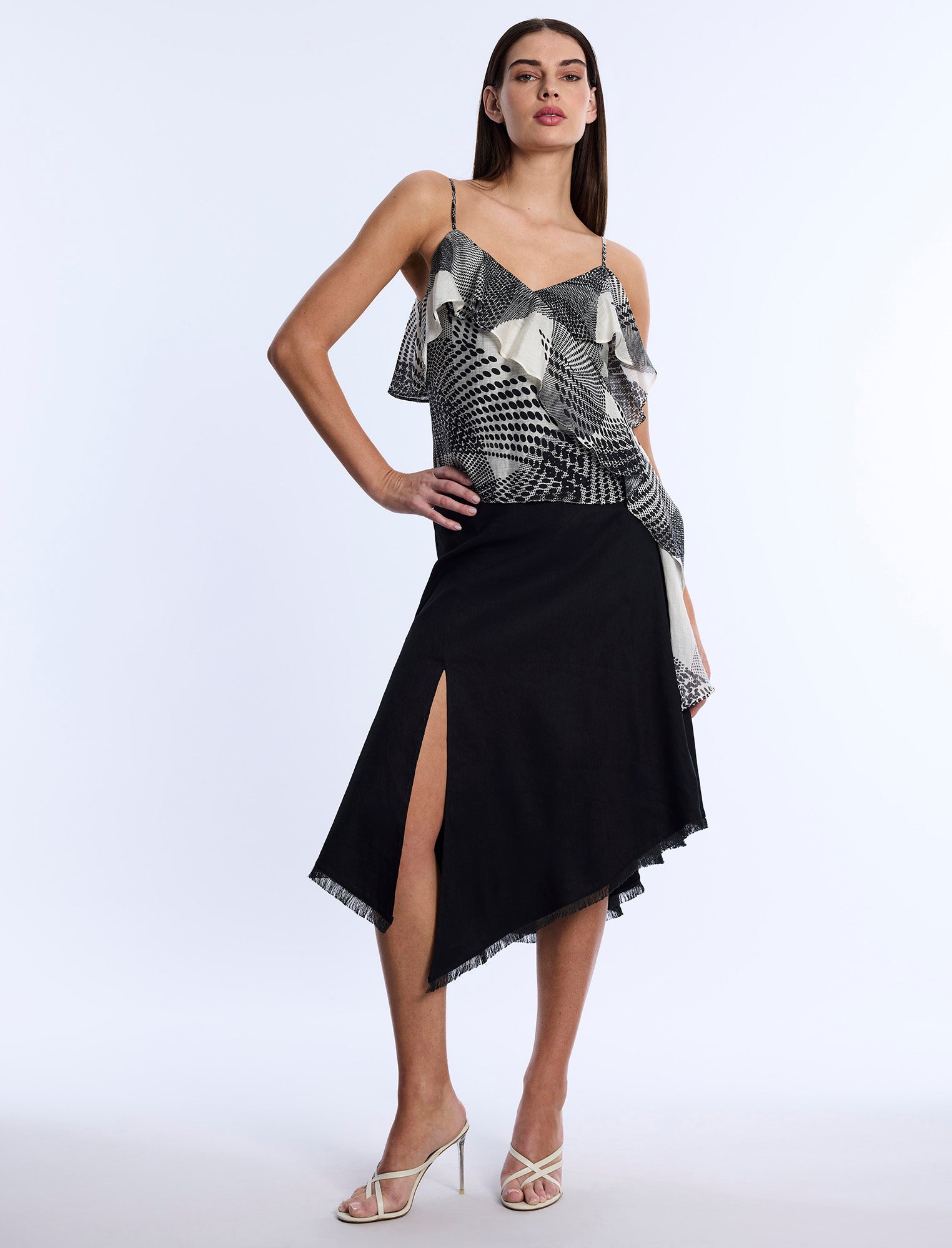 Printed Flounce Cami | Jasmine Abstract Wings