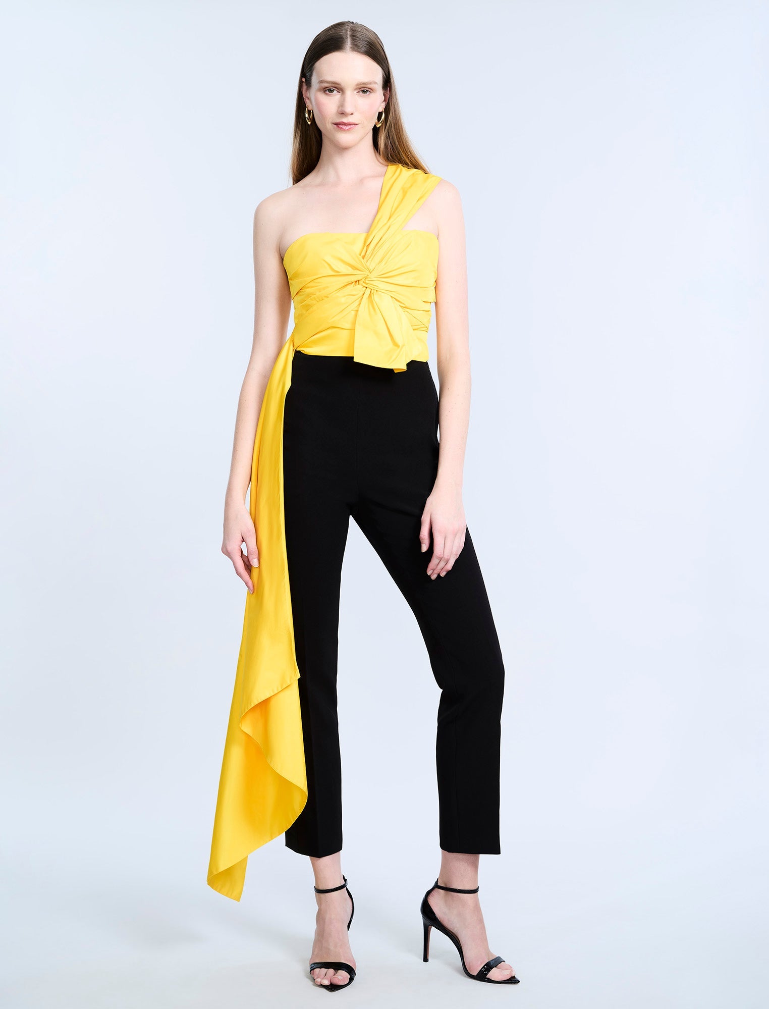 Bustier with Long Train | Sunshine Yellow