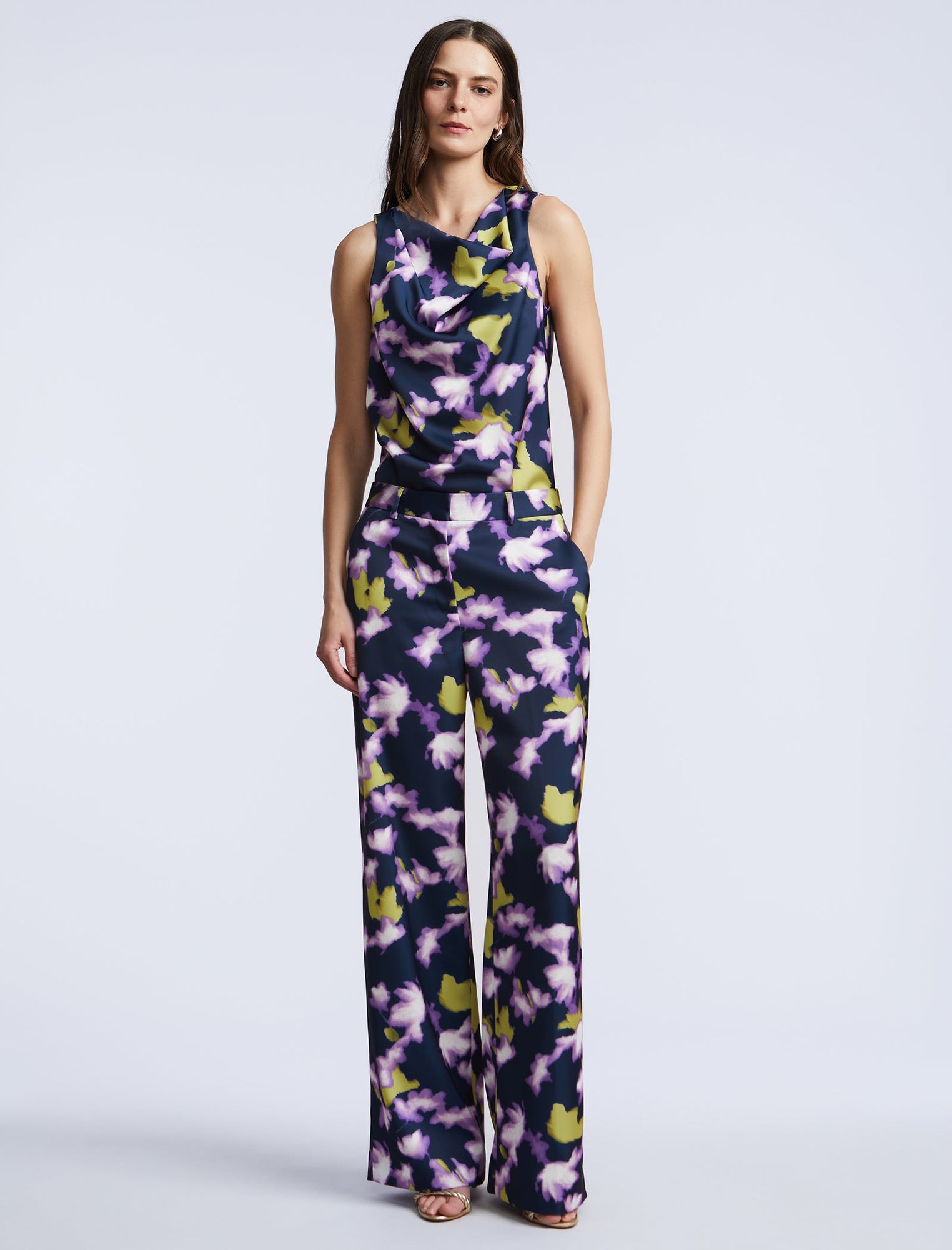 Printed Cami | Meadow Violet Floral Print