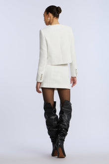 Tweed Chasseur Jacket | White
