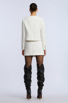 Tweed Chasseur Jacket | White
