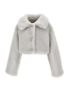 Girls | Plush Jacket | Pearl Grey