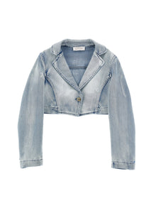 Girls | Stretch Denim Jacket | Stone Bleach