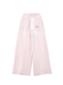 Girls | Chic Embroidered Sweatpants | Antique Pink
